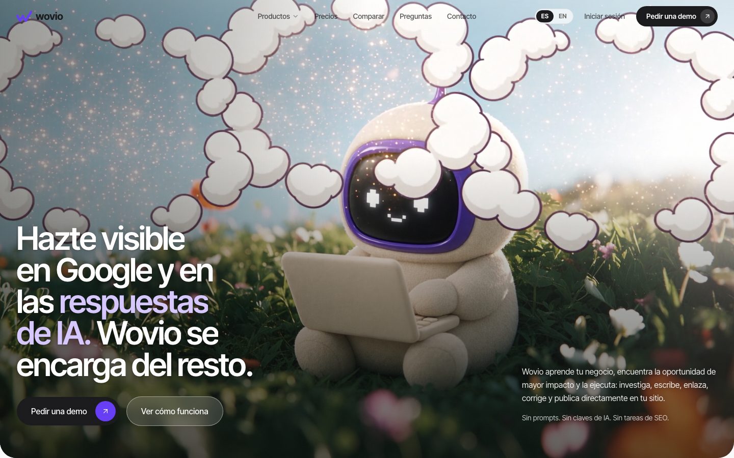 Wovio · Autonomous organic-growth engine